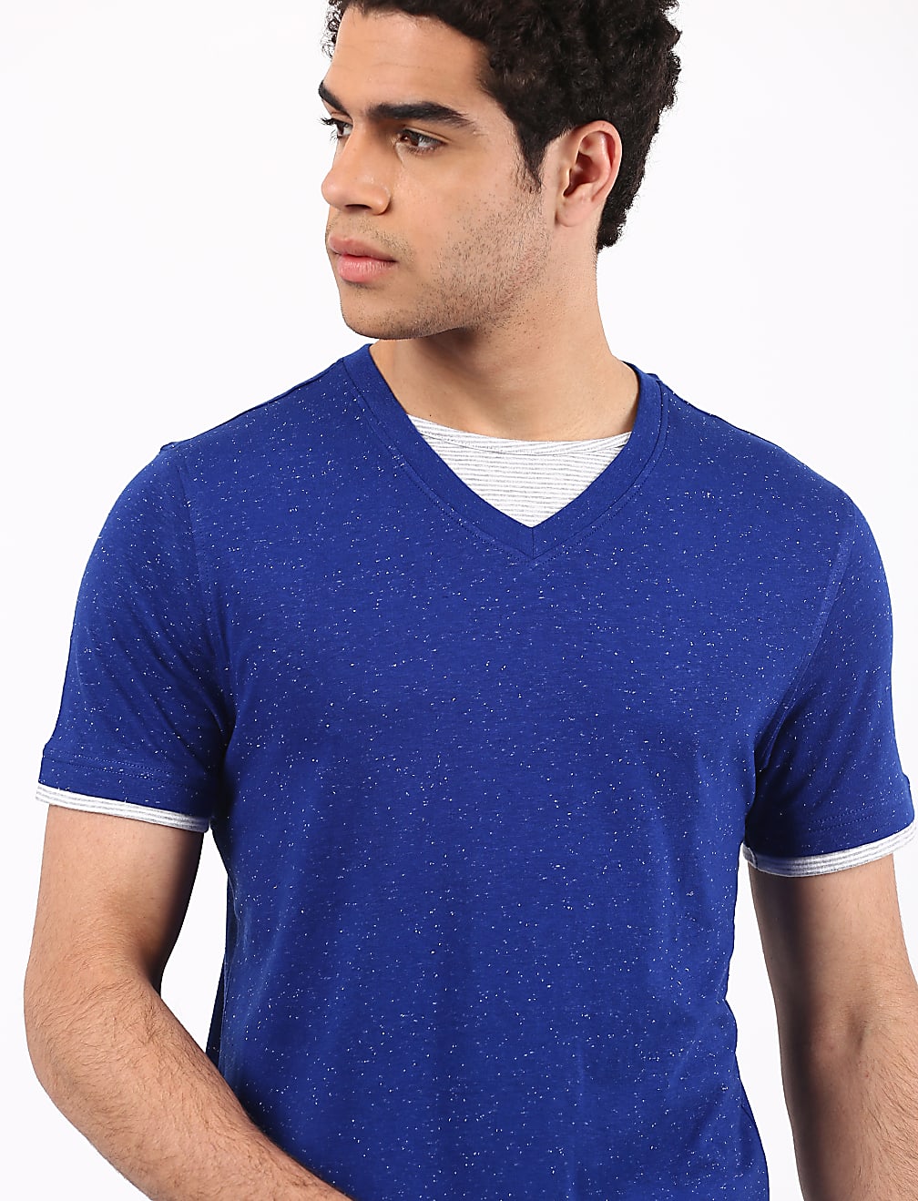 Plain Amber V Neck T-Shirt