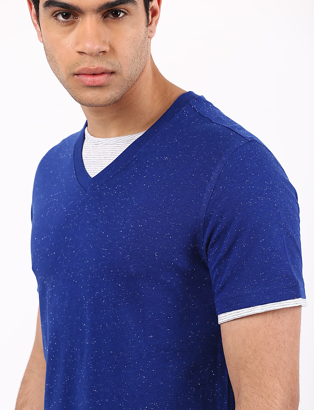 Plain Amber V Neck T-Shirt
