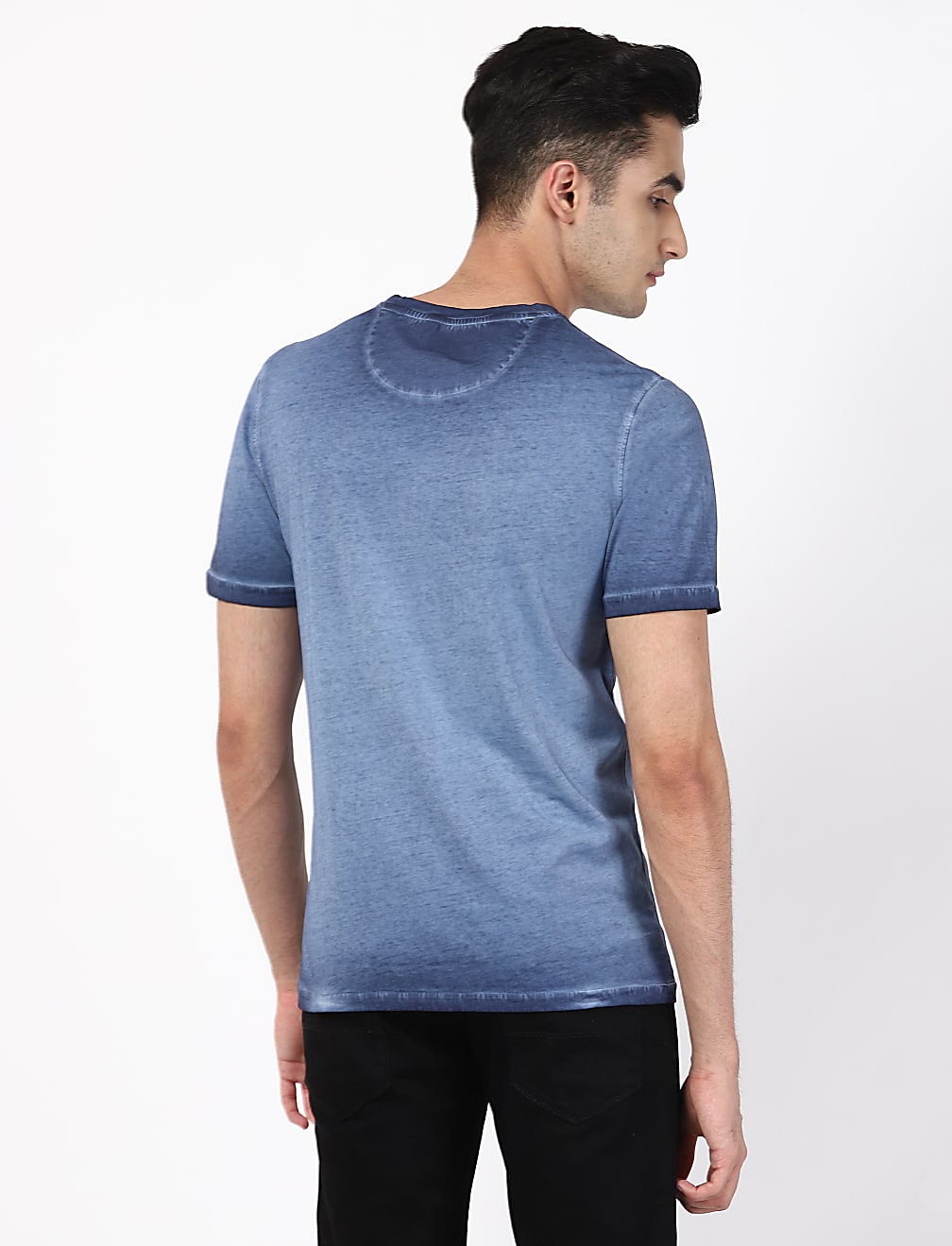 Chest Print Crew Neck Tee
