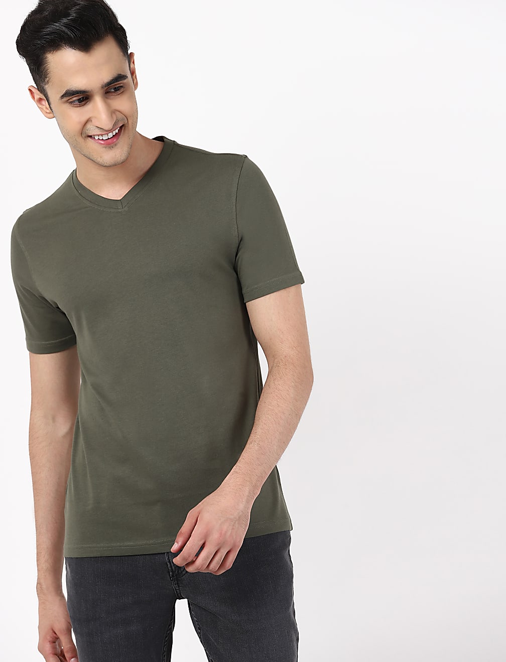 V-Neck Solid Tee