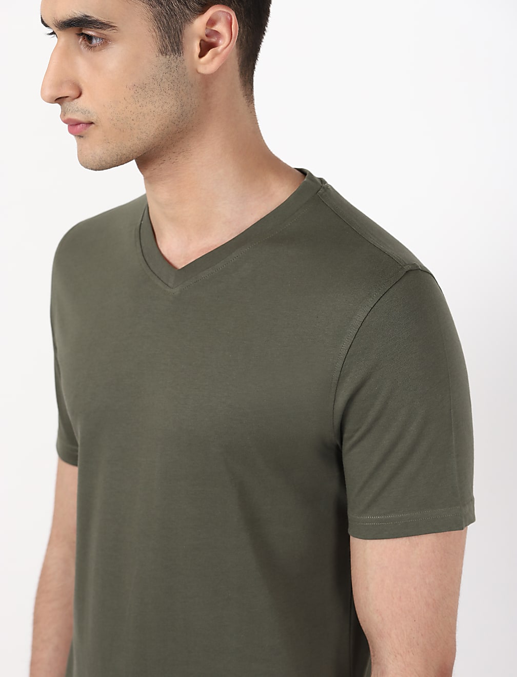 V-Neck Solid Tee