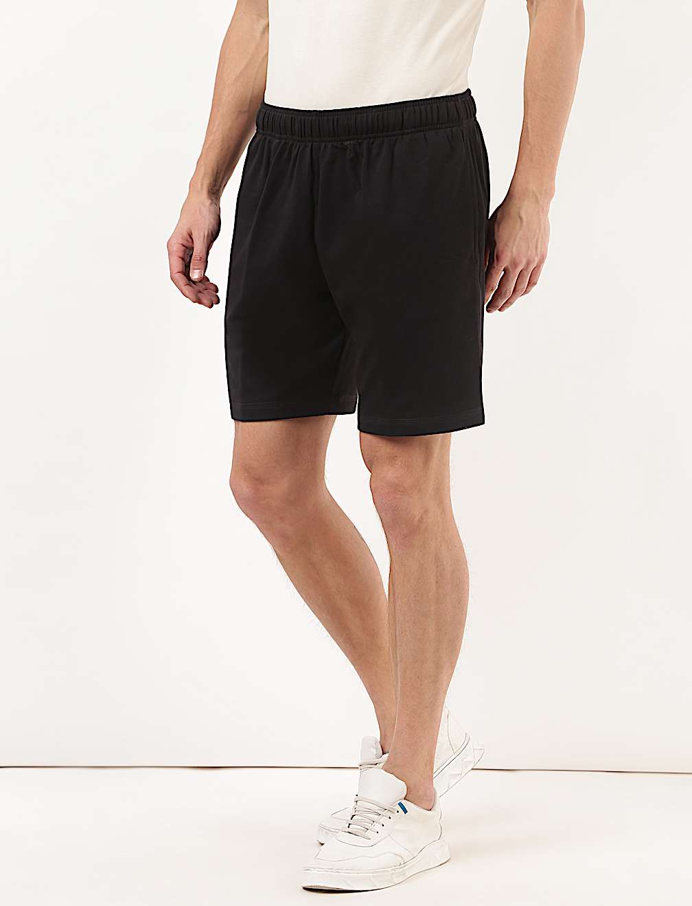 Cotton Mix Plain Regular Fit Short