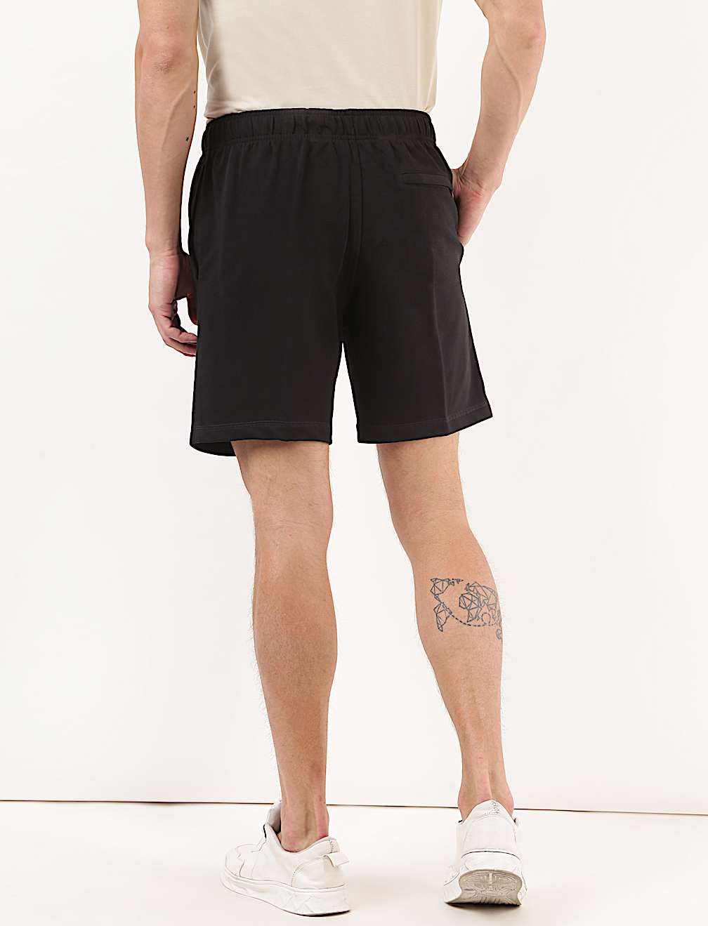 Cotton Mix Plain Regular Fit Short