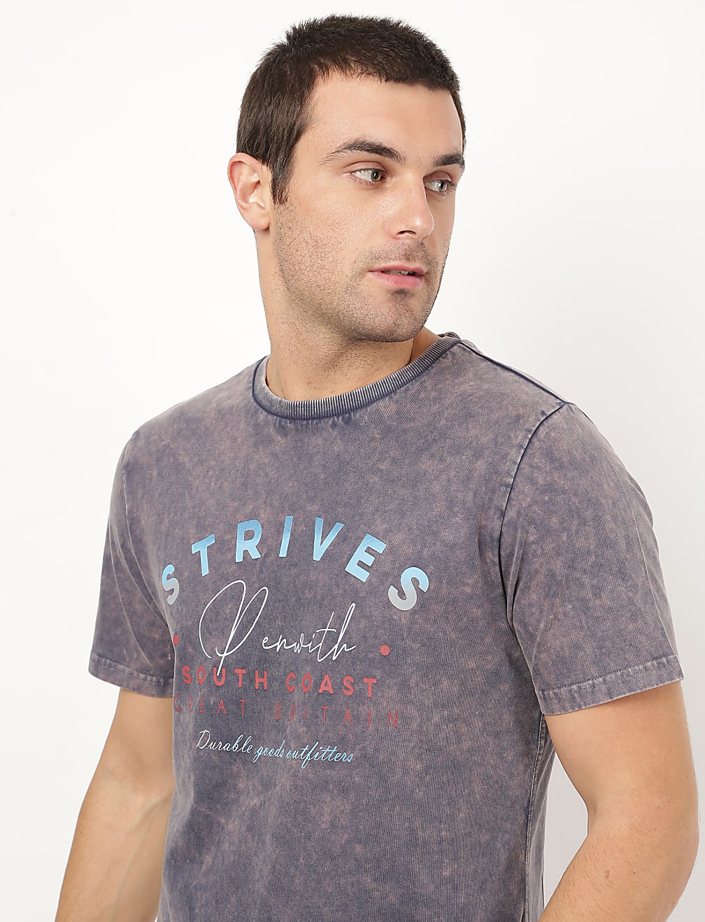 Pure Cotton Printed Round Neck T-shirt