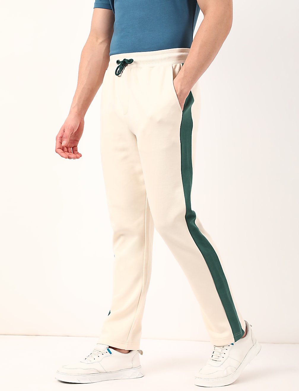 Cotton Mix Plain Regular Fit Track Pants