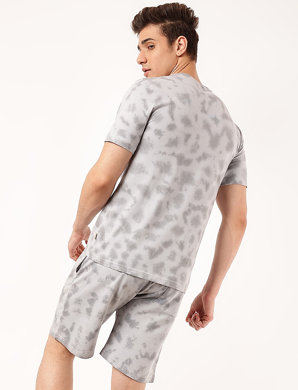 Pure Cotton Tie & Dye Round Neck T-Shirt