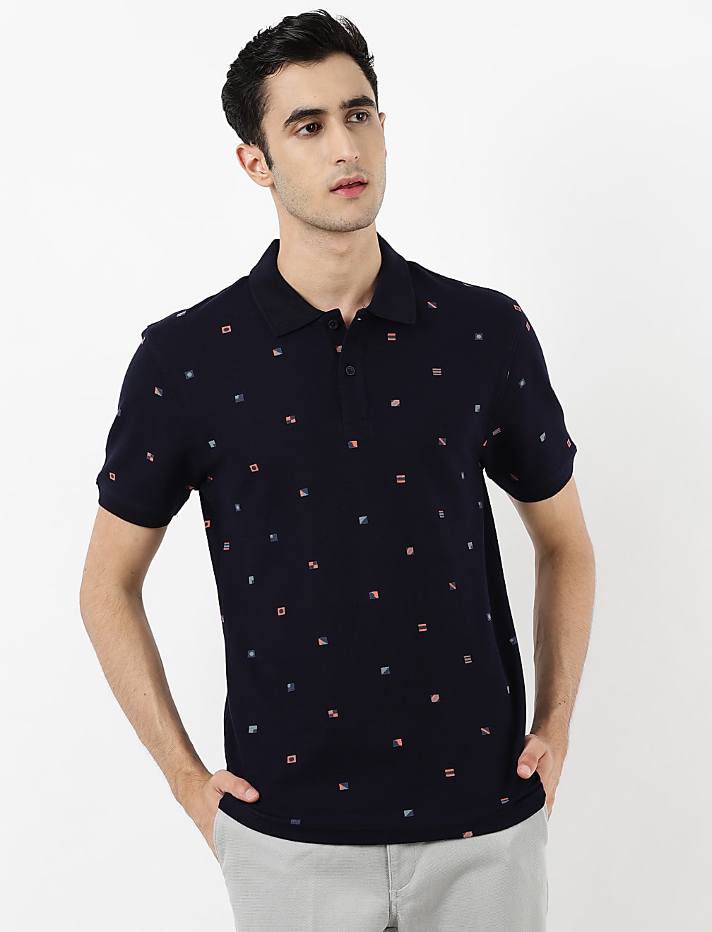 Printed Polo T-Shirt