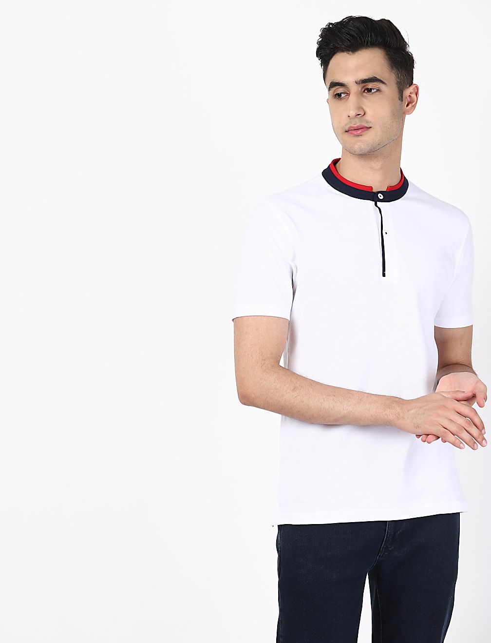 Upstyled Collar Polo Tee