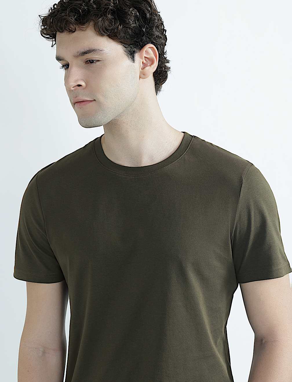Pure Cotton Regular Fit Crew Neck T-Shirt