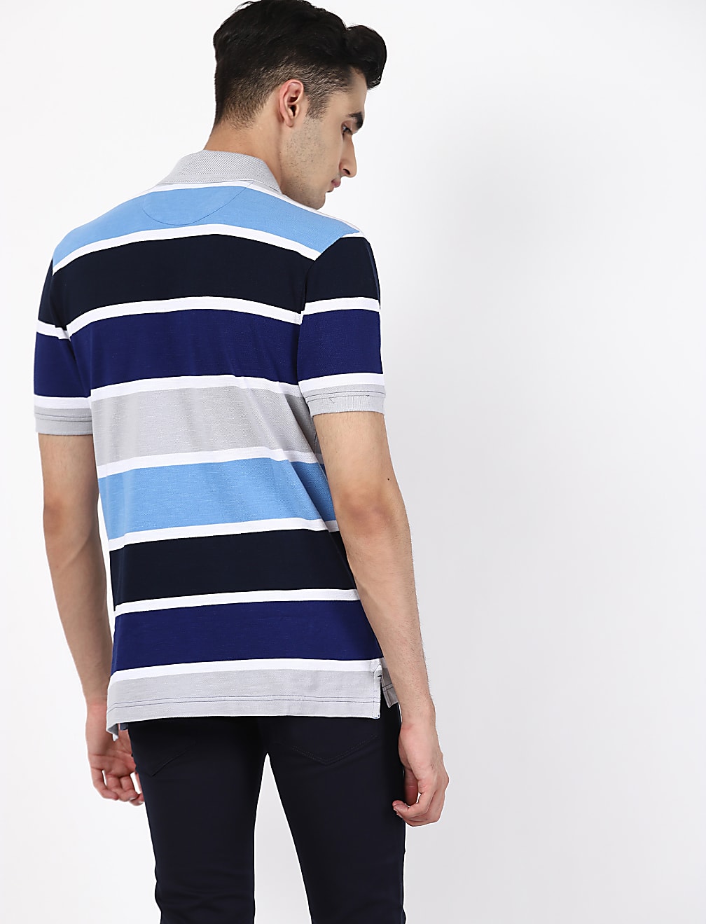 Block Stripes Polo Tee