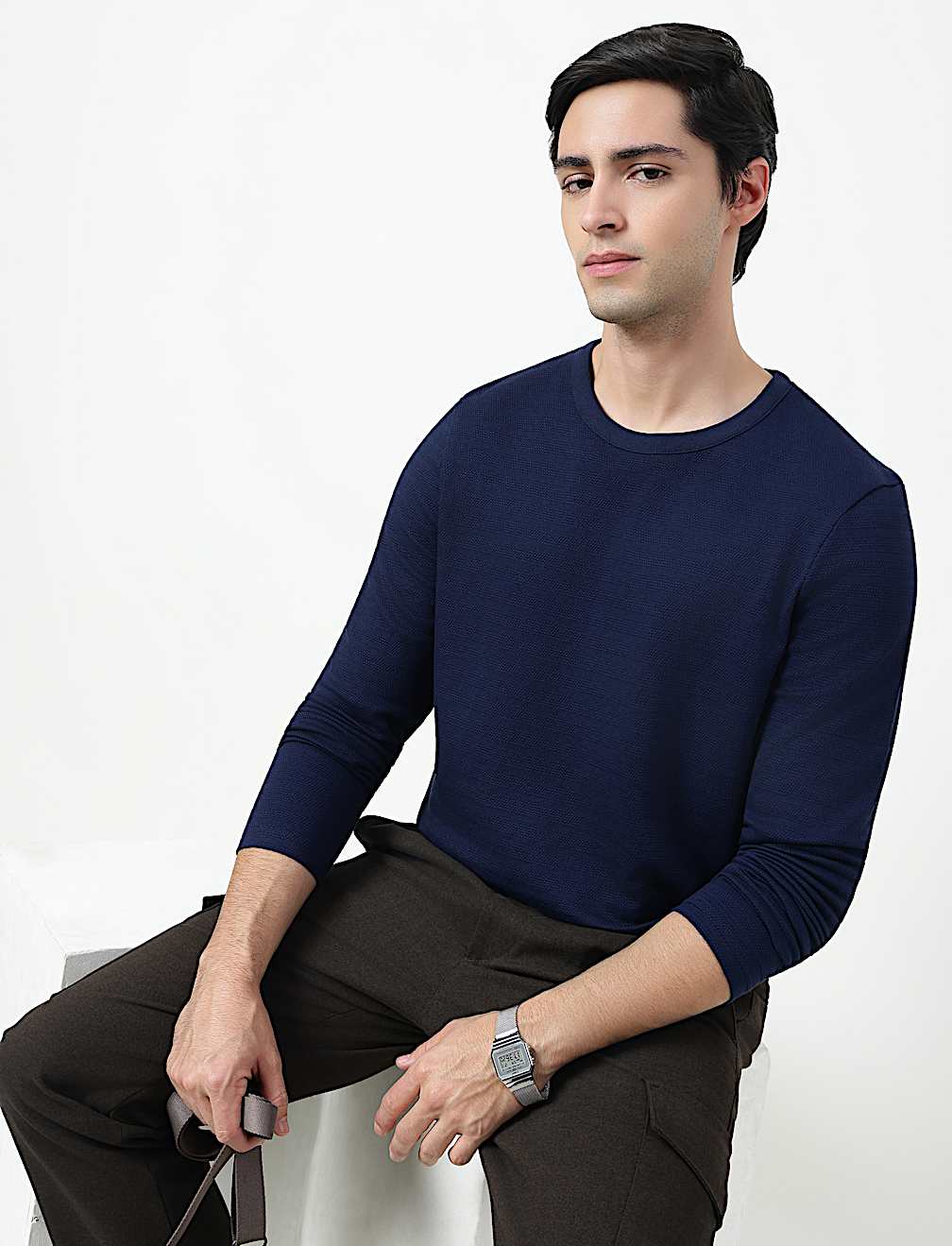 POPCORN TEXTURE DESIGN LS TEE