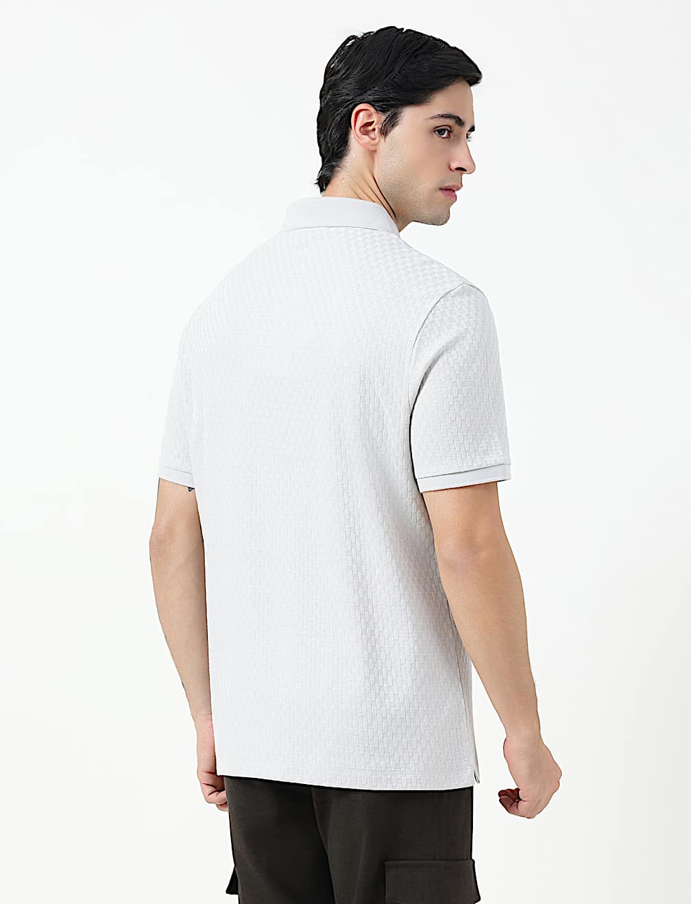 SS TWO TONE STRUCTURESMART ZIP POLO