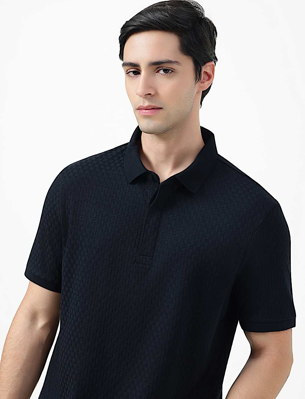 SS TWO TONE STRUCTURESMART ZIP POLO