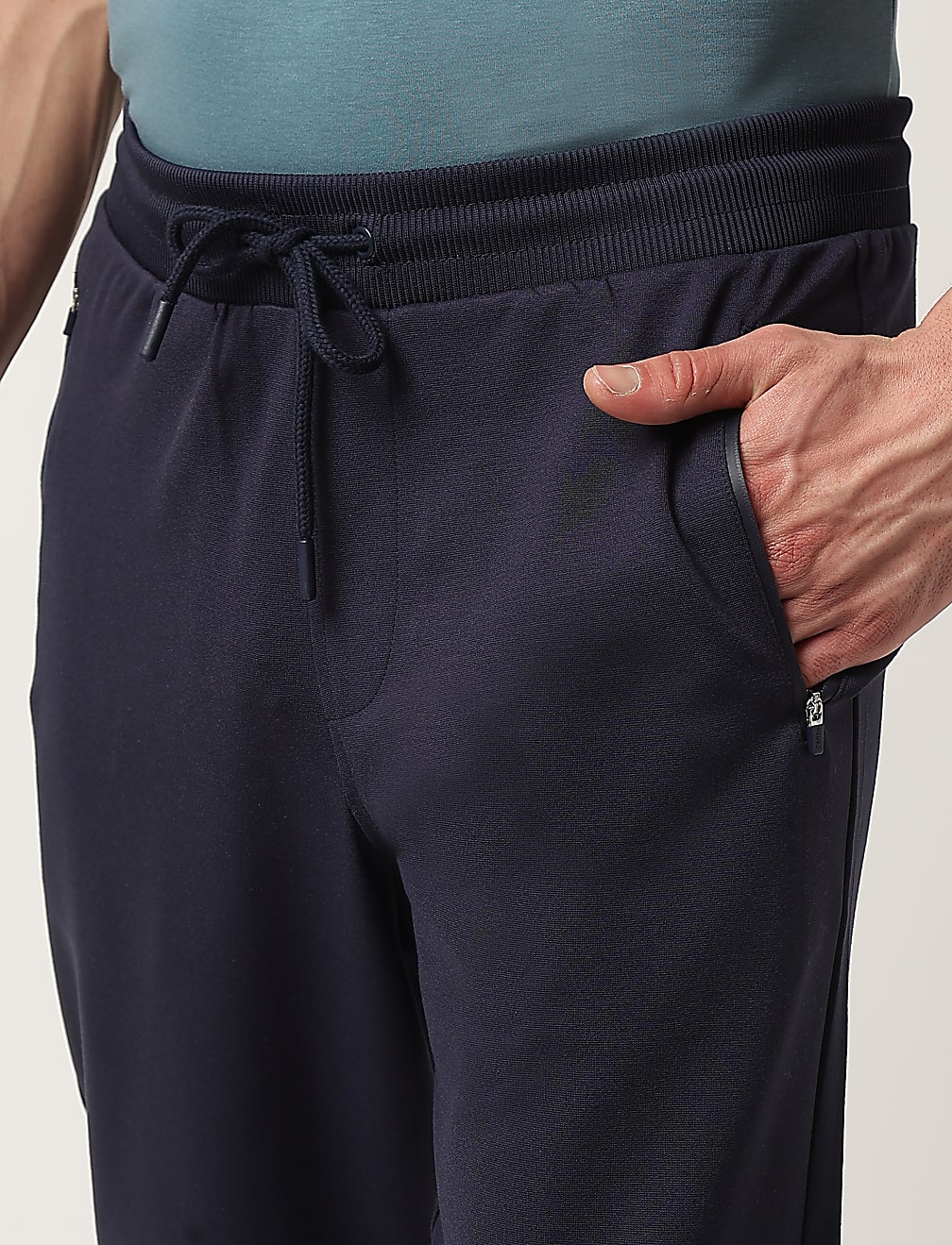 Viscose Mix Plain Slim Fit Joggers