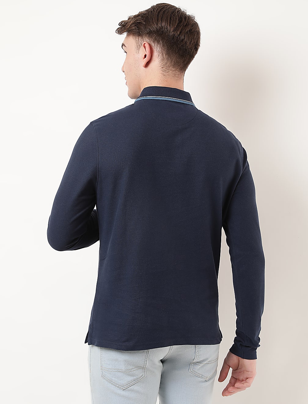 Pure Cotton Logo Polo Collar T-shirt