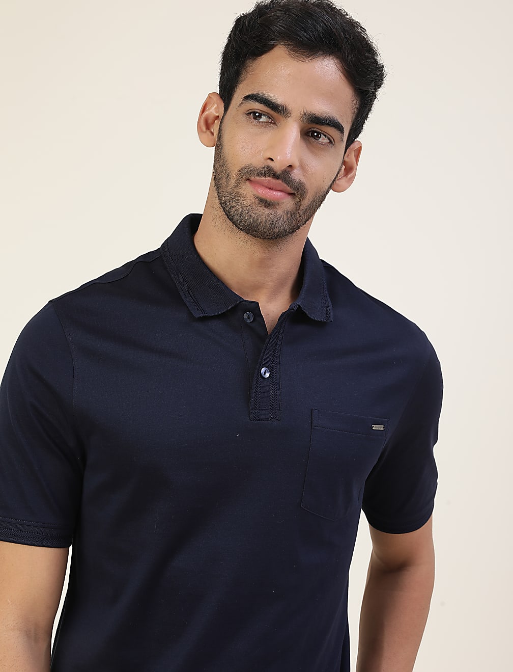Premium Autograph  Jacquard Collar Polo