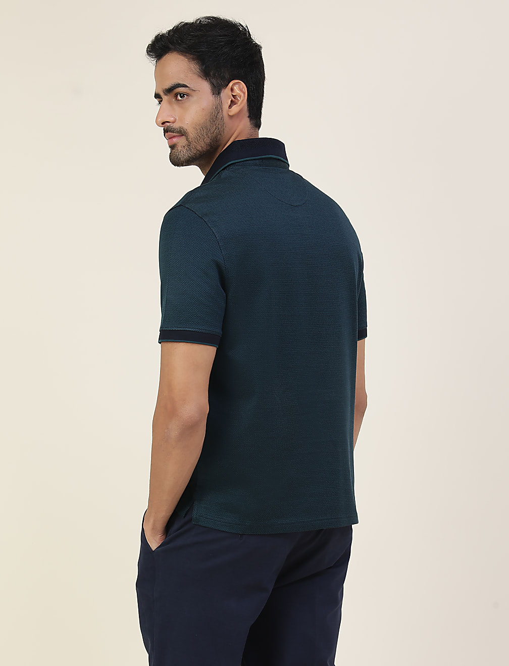 Premium Jacquard Polo With Tipping