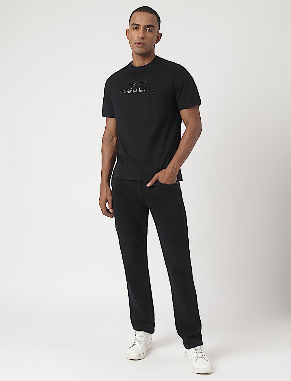 Pure Cotton Embroidered Pullover T-Shirt
