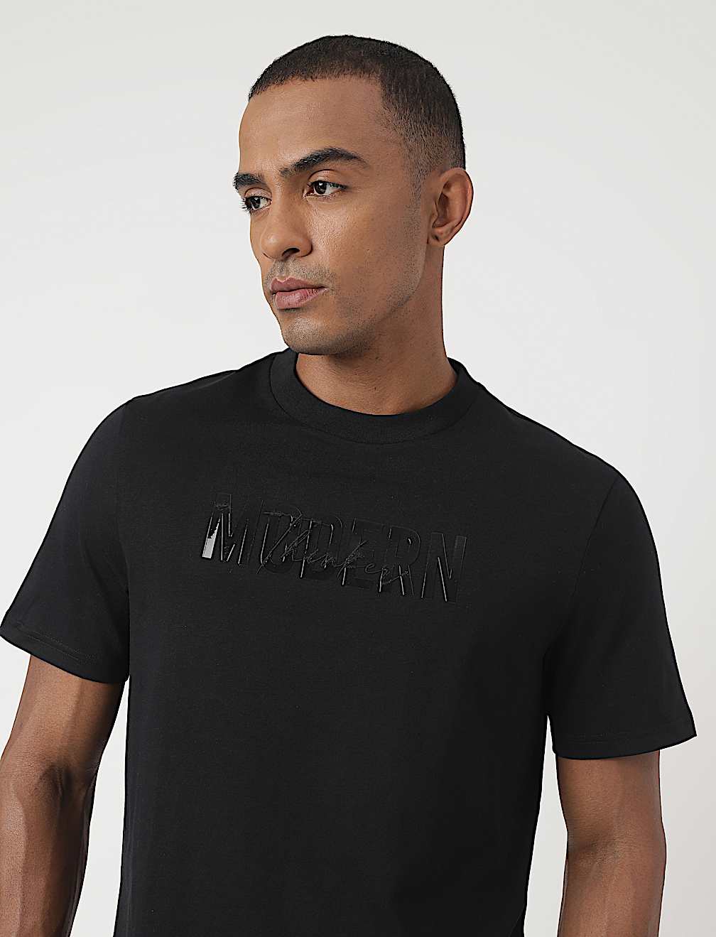 Pure Cotton Embroidered Pullover T-Shirt