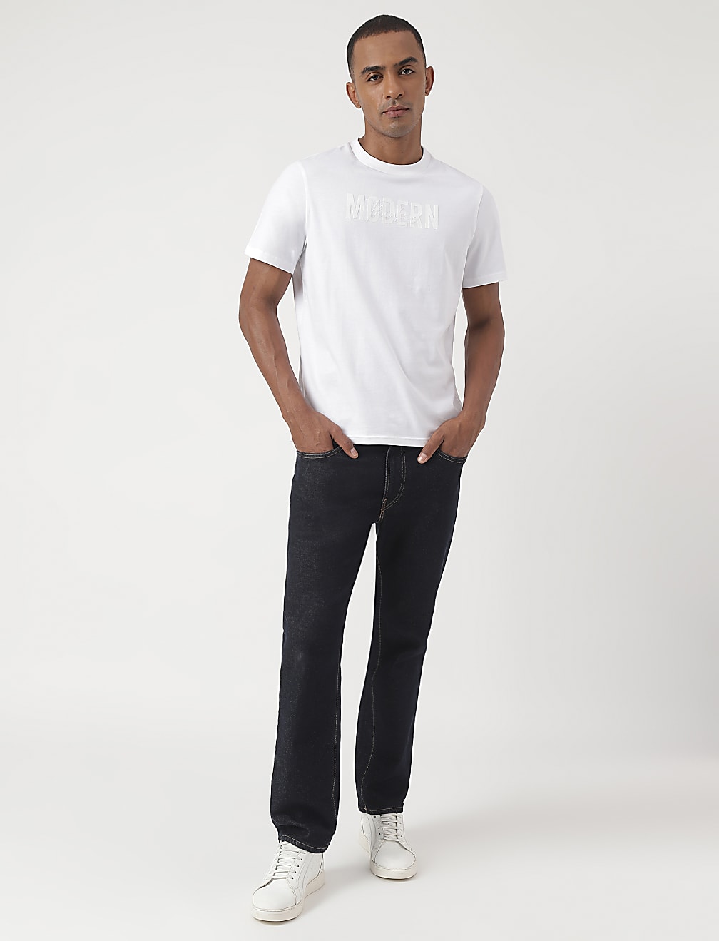 Pure Cotton Embroidered Pullover T-Shirt
