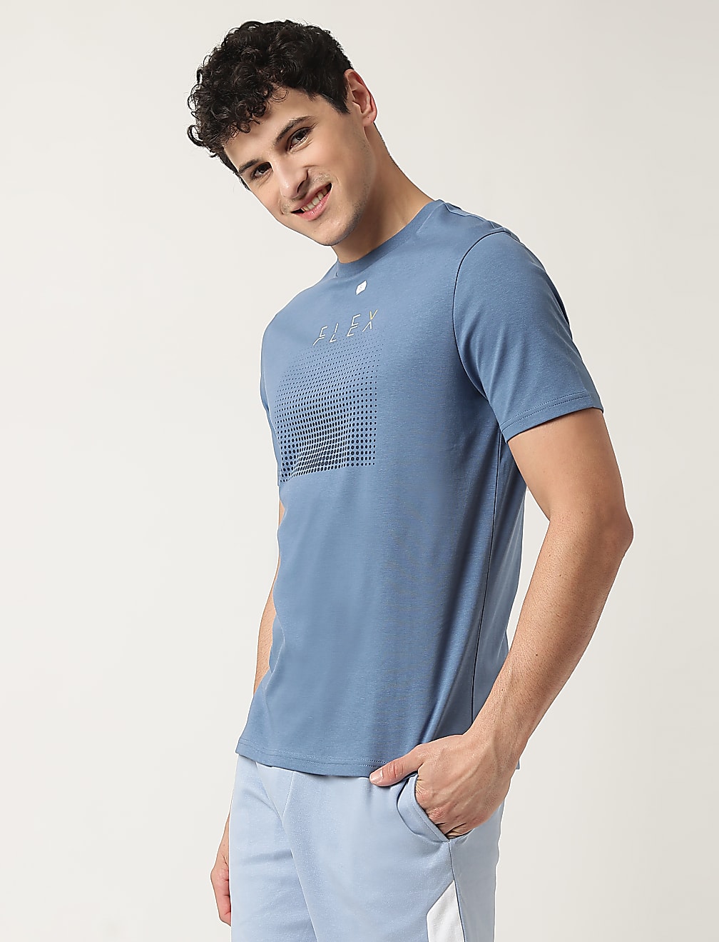 Pure Cotton Round Neck Printed T-Shirt