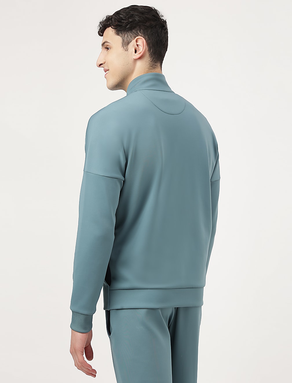 Scuba Plain High Neck Jacket