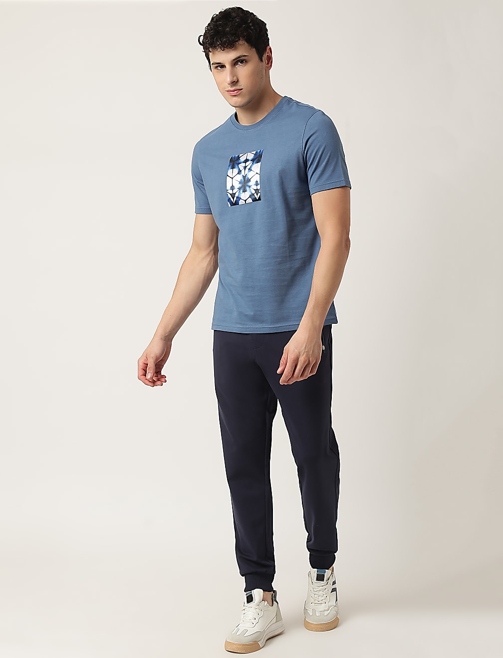Pure Cotton Printed Crew Neck T-Shirt