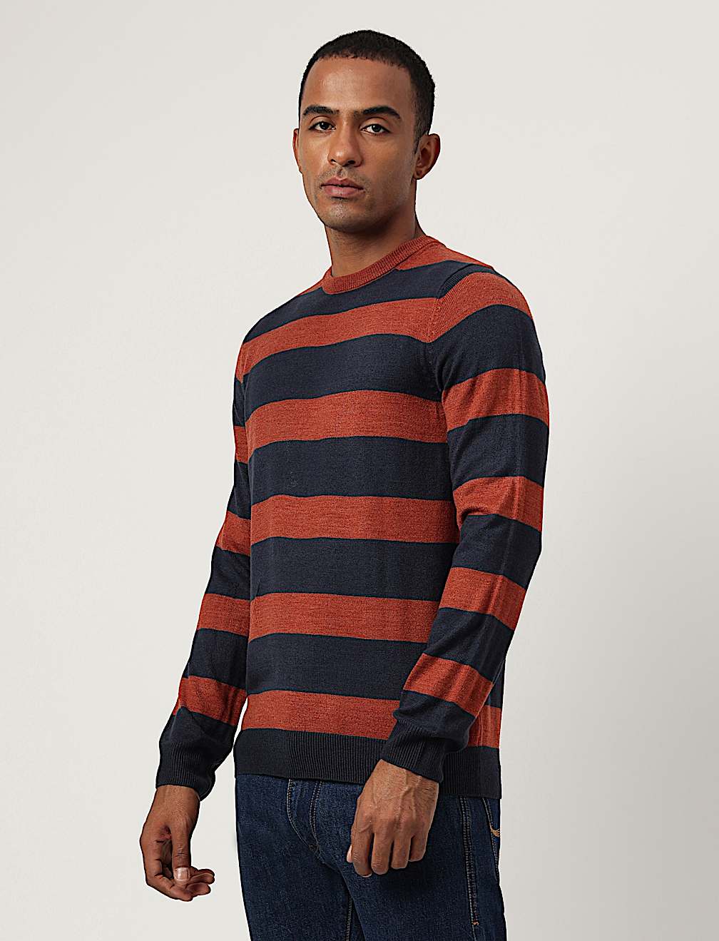 Striped Round Neck Jumper