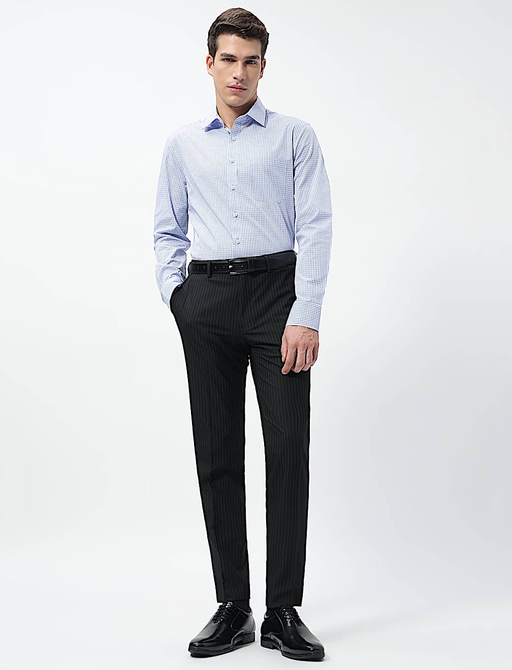Slim Fit Stripes Trousers