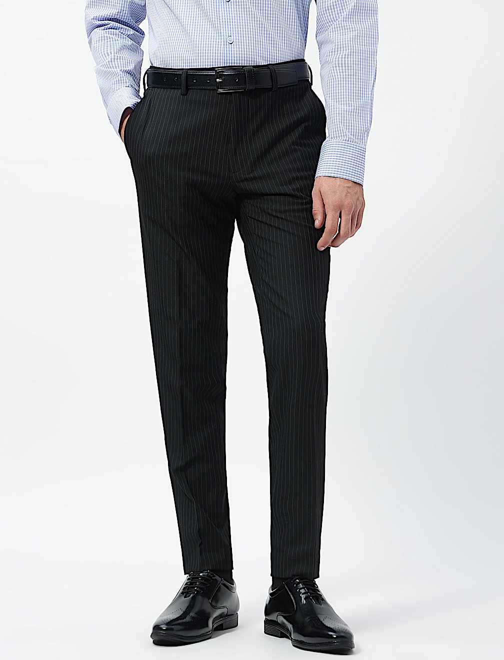 Slim Fit Stripes Trousers