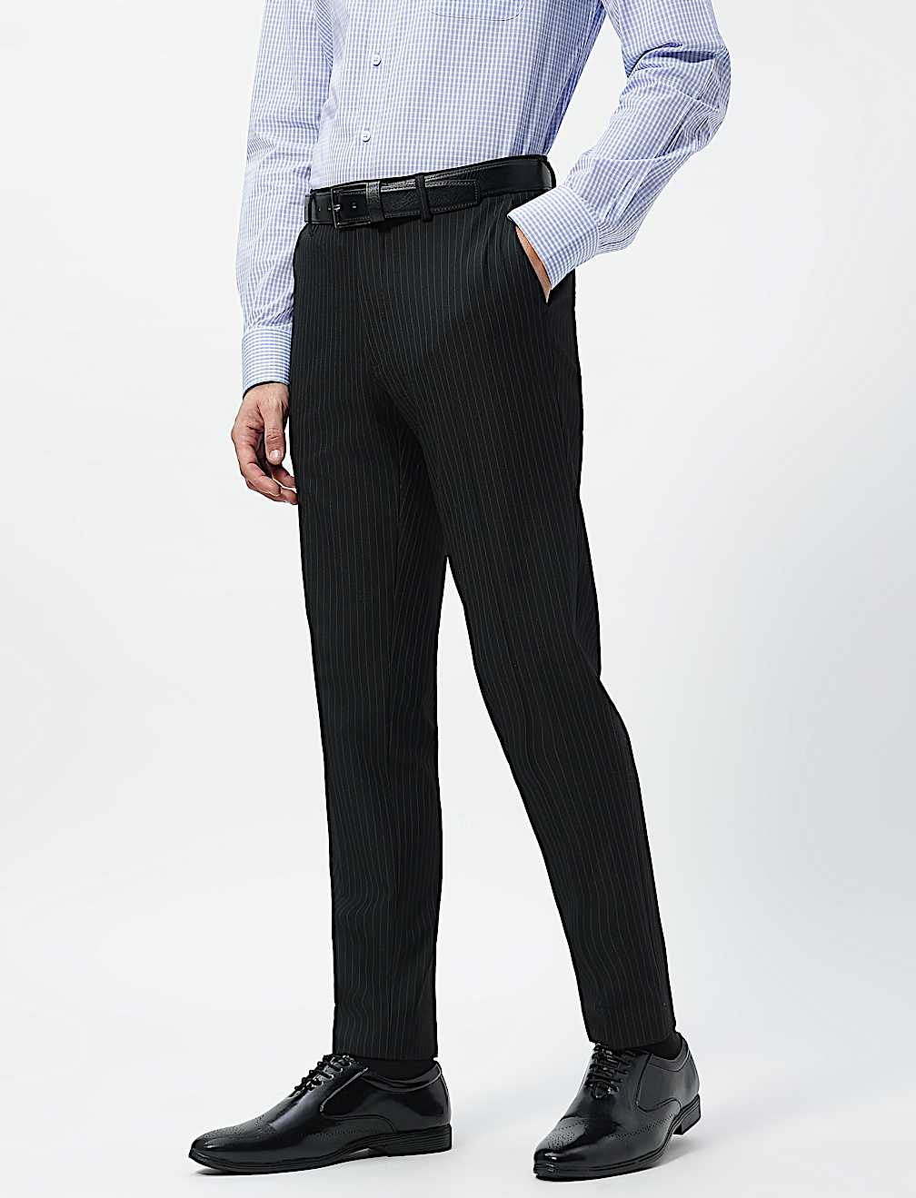 Slim Fit Stripes Trousers