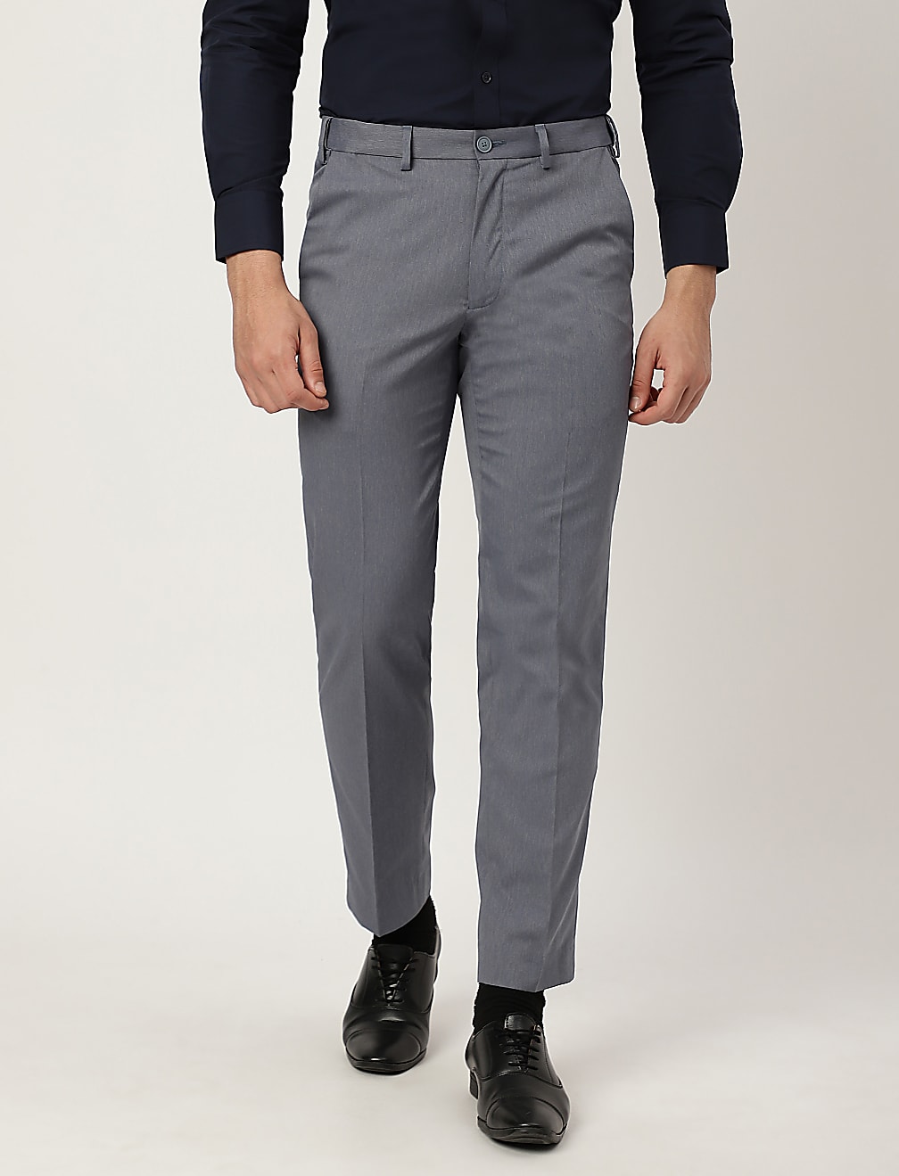 Regular Fit Crease Resistant Trousers