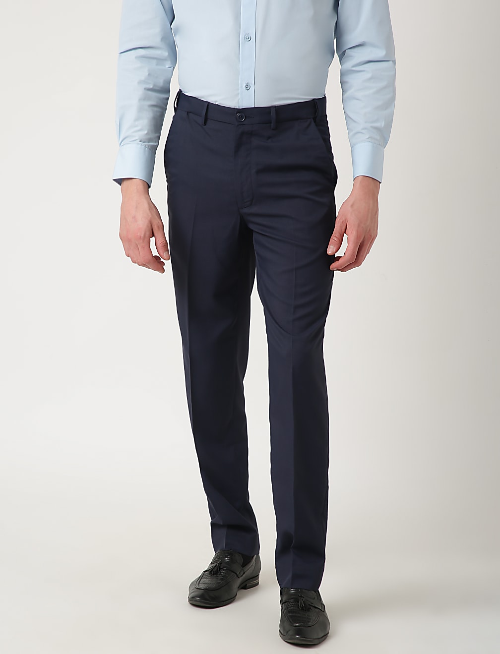 Crease Resistant Checked Trousers