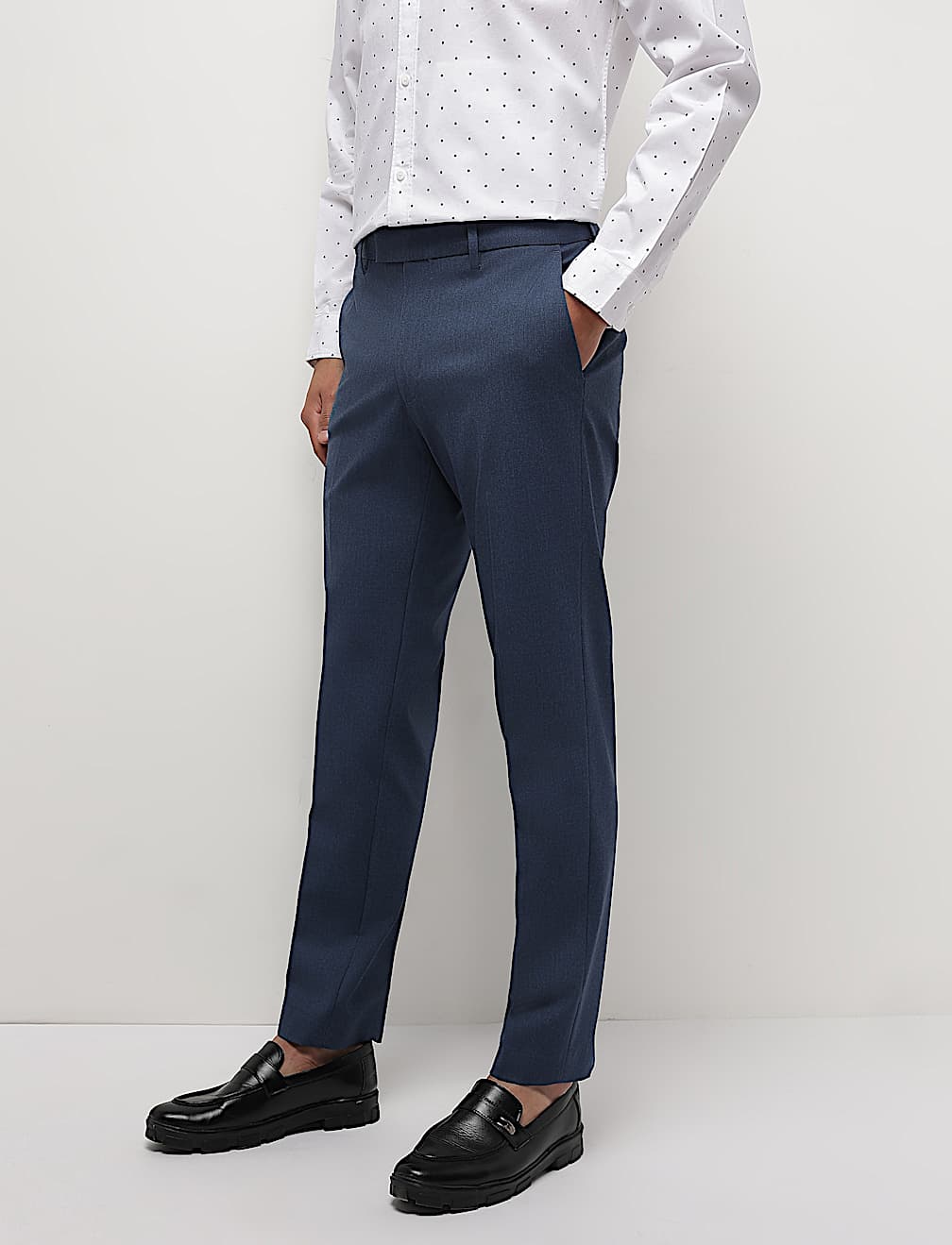 Mid Waist Slim Fit Trousers