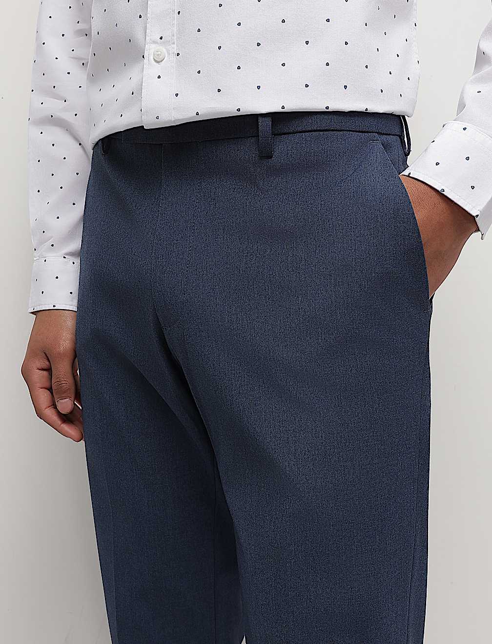 Mid Waist Slim Fit Trousers