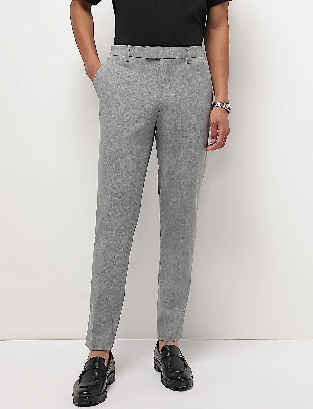 Mid Waist Slim Fit Trousers
