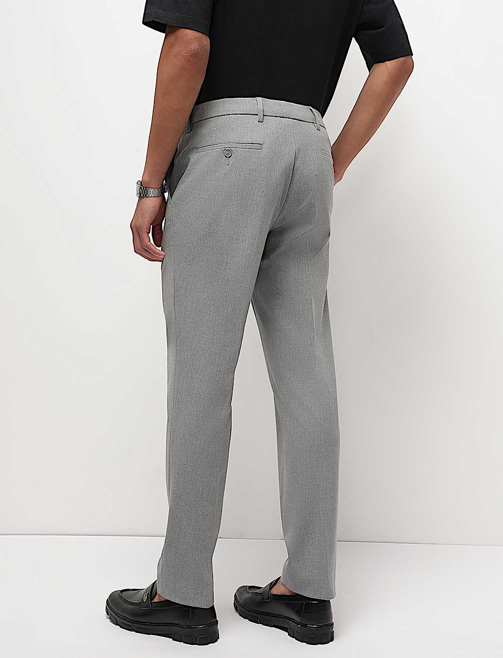 Mid Waist Slim Fit Trousers