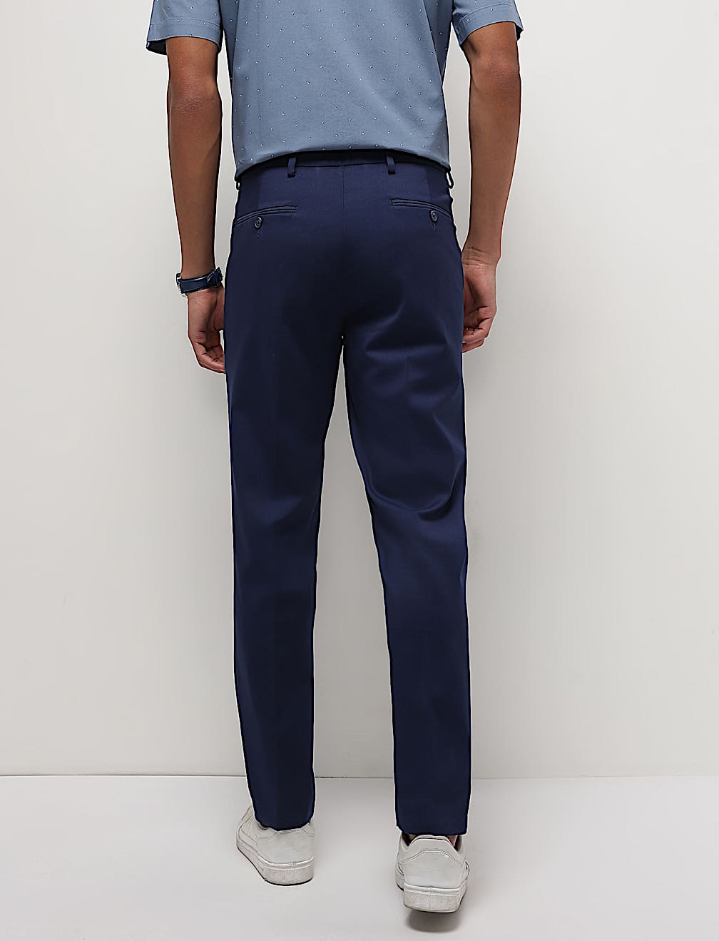 Mid Waist Slim Fit Trousers
