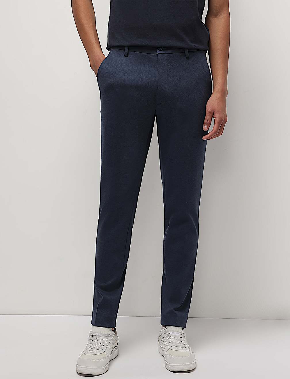 Mid Waist Slim Fit Trousers