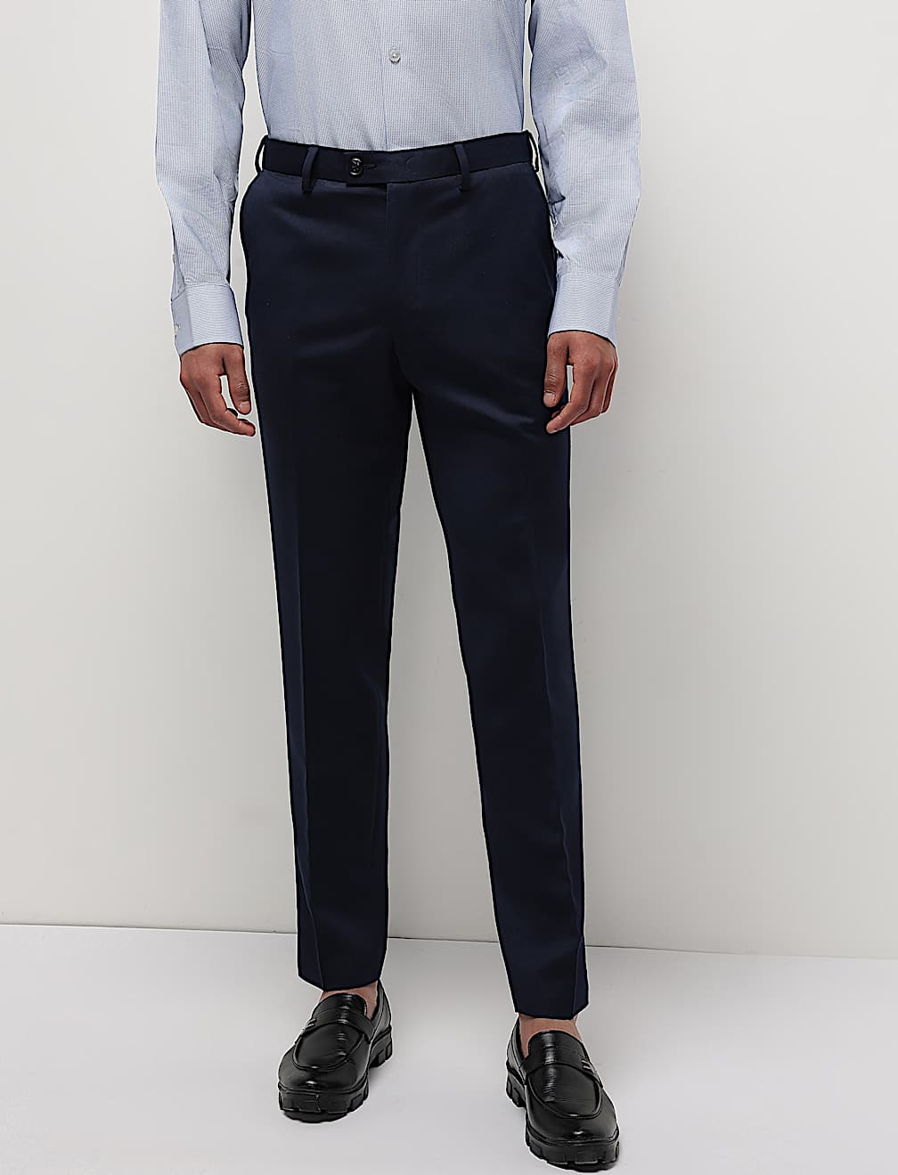Mid Waist Slim Fit Trousers