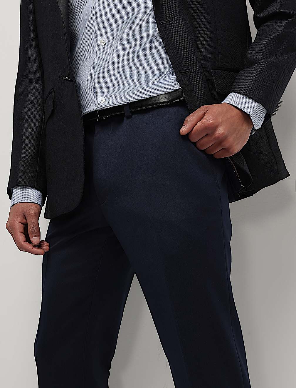 Mid Waist Slim Fit Trousers