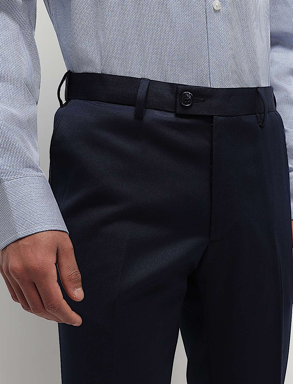 Mid Waist Slim Fit Trousers