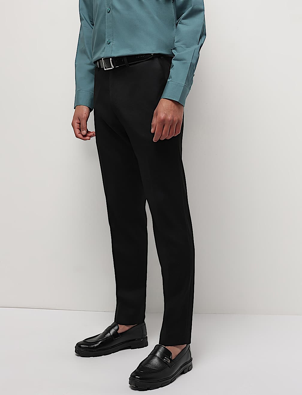 Mid Waist Slim Fit Trousers