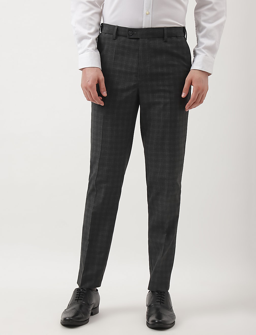 Checks Slim Fit Trousers