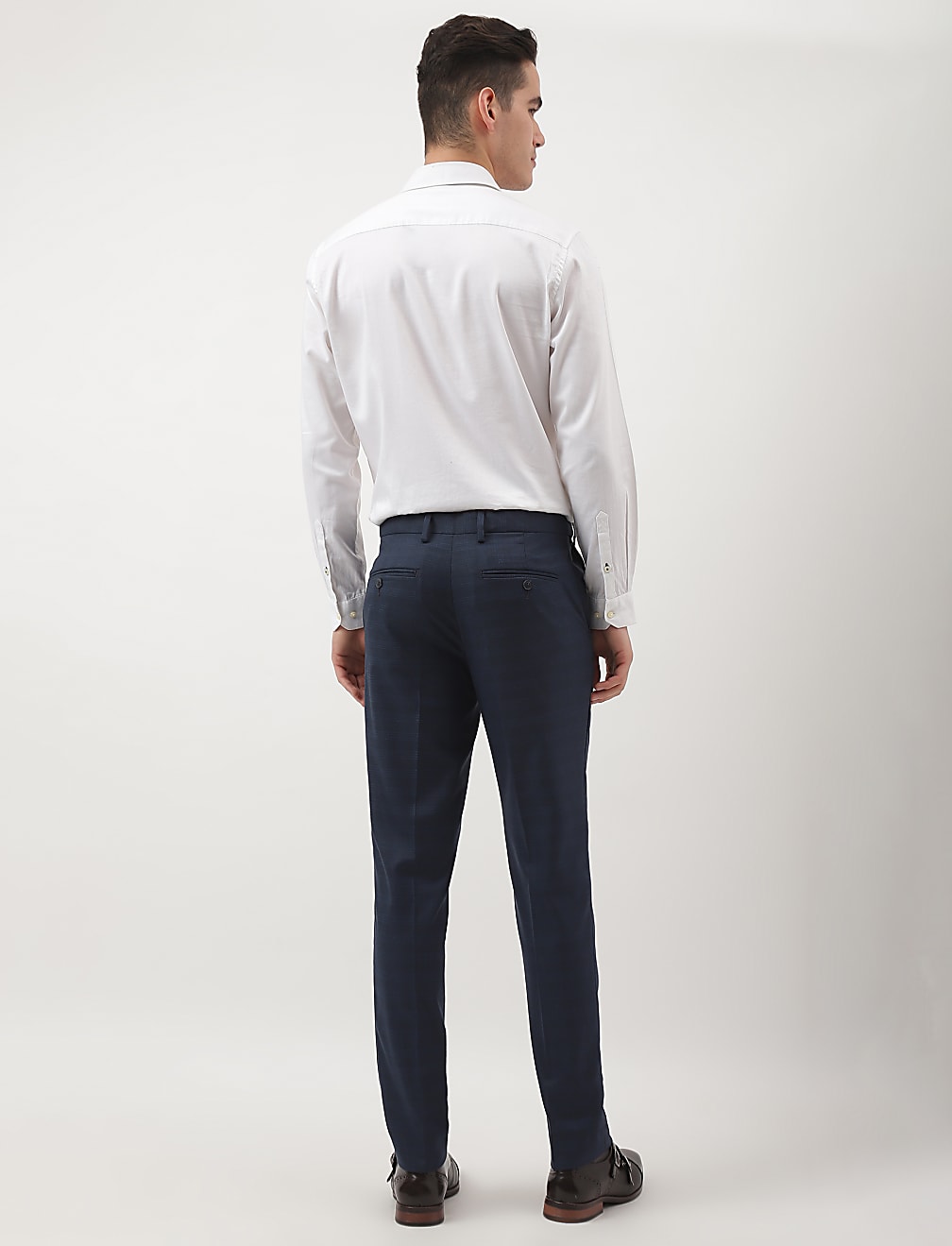 Checks Slim Fit Trousers