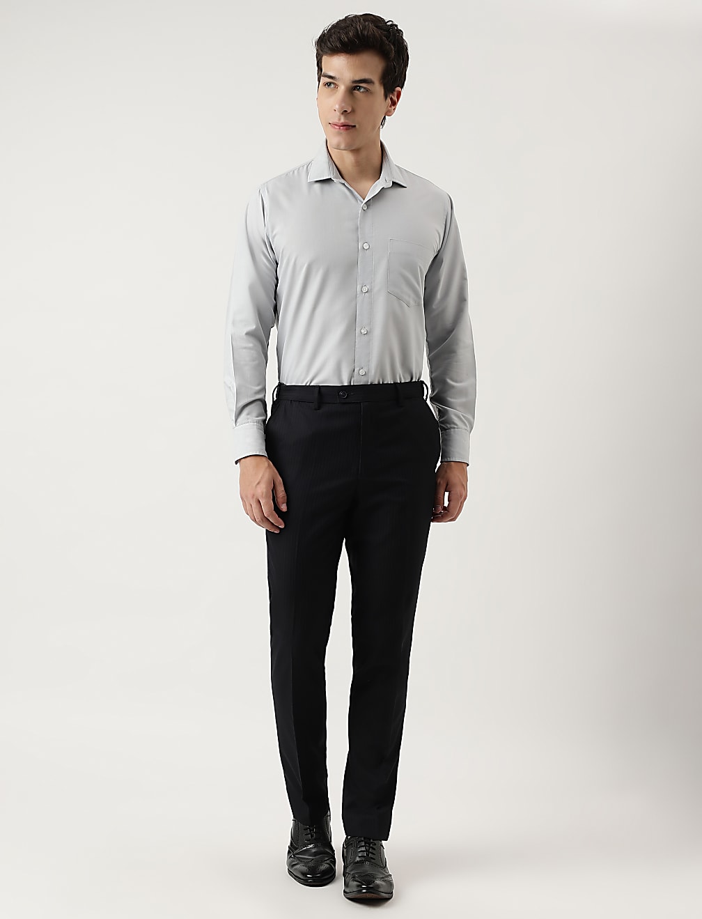 Slim Fit Striped Trousers