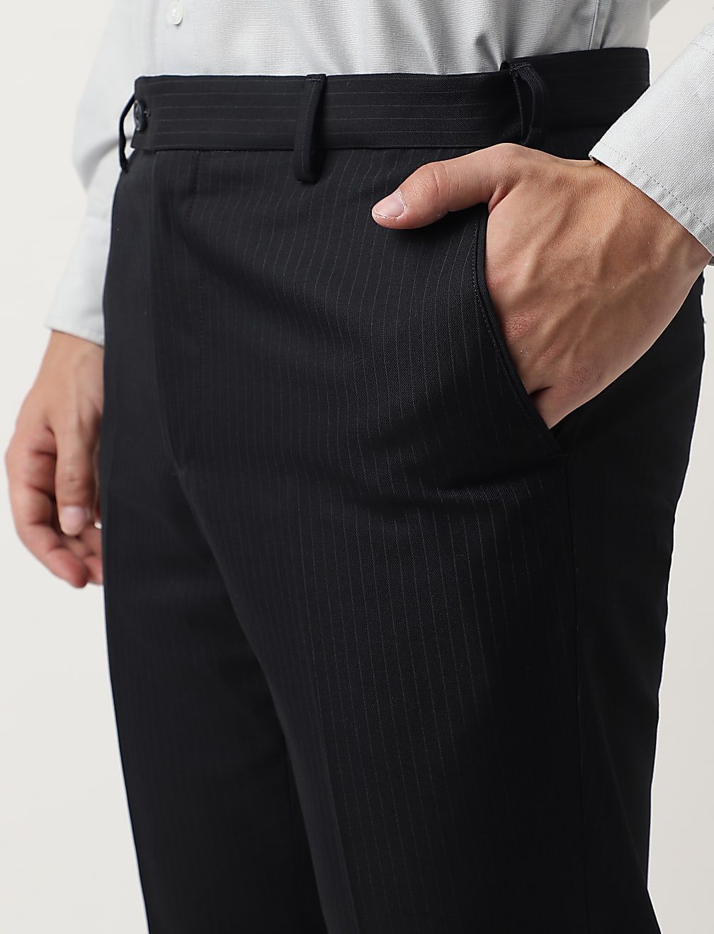 Slim Fit Striped Trousers