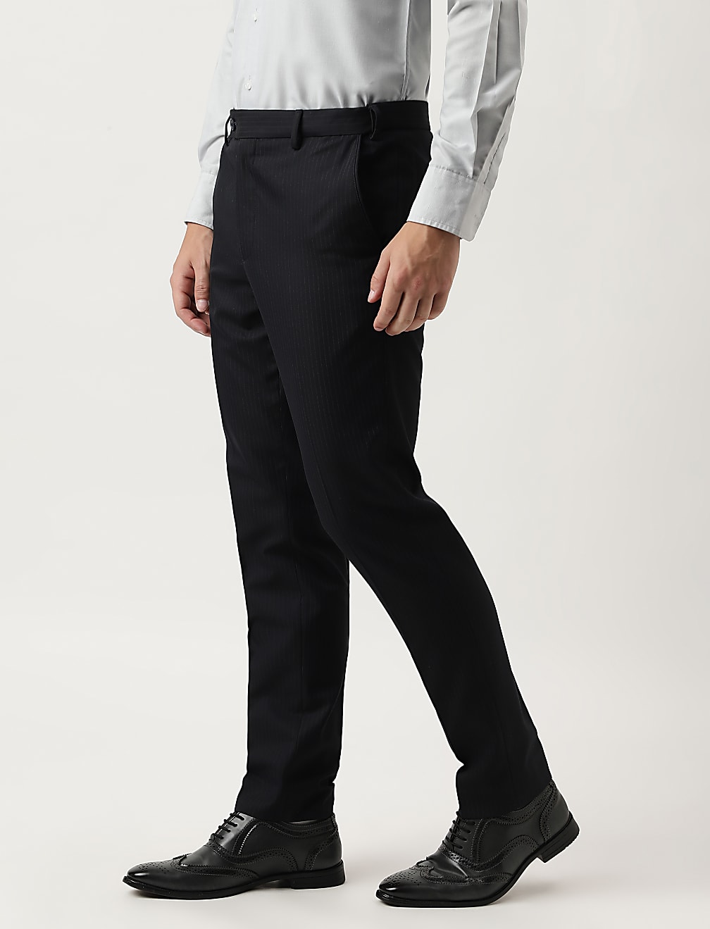 Slim Fit Striped Trousers