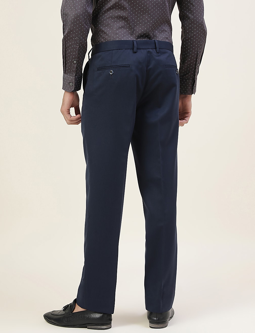 Premium Solid Sateen Regular Fit Trouser