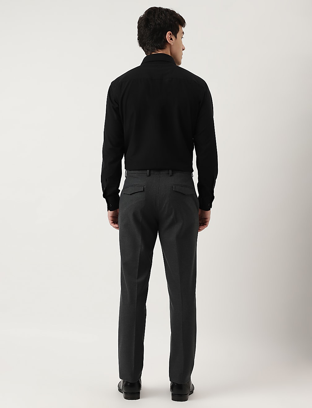 Tailored Fit Plain Trousers